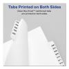 Preprinted Legal Exhibit Side Tab Index Dividers, Avery Style, 25-Tab, 26 to 50, 11 x 8.5, White, 1 Set, (1331)2