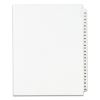 Preprinted Legal Exhibit Side Tab Index Dividers, Avery Style, 25-Tab, 76 to 100, 11 x 8.5, White, 1 Set, (1333)1