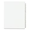 Preprinted Legal Exhibit Side Tab Index Dividers, Avery Style, 25-Tab, 101 to 125, 11 x 8.5, White, 1 Set, (1334)1