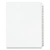 Preprinted Legal Exhibit Side Tab Index Dividers, Avery Style, 25-Tab, 126 to 150, 11 x 8.5, White, 1 Set, (1335)1