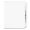 Preprinted Legal Exhibit Side Tab Index Dividers, Avery Style, 25-Tab, 176 to 200, 11 x 8.5, White, 1 Set, (1337)1