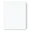 Preprinted Legal Exhibit Side Tab Index Dividers, Avery Style, 25-Tab, 226 to 250, 11 x 8.5, White, 1 Set, (1339)1