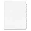 Preprinted Legal Exhibit Side Tab Index Dividers, Avery Style, 25-Tab, 276 to 300, 11 x 8.5, White, 1 Set, (1341)1