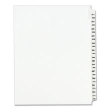 Preprinted Legal Exhibit Side Tab Index Dividers, Avery Style, 25-Tab, 351 to 375, 11 x 8.5, White, 1 Set, (1344)1