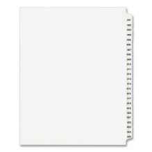 Preprinted Legal Exhibit Side Tab Index Dividers, Avery Style, 25-Tab, 401 to 425, 11 x 8.5, White, 1 Set, (1346)1