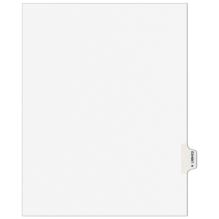 Avery-Style Preprinted Legal Side Tab Divider, Exhibit H, Letter, White, 25/Pack, (1378)1