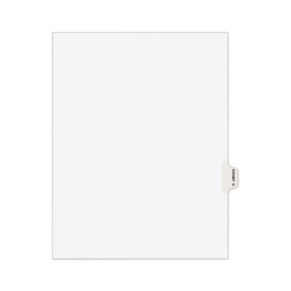Avery-Style Preprinted Legal Side Tab Divider, Exhibit Q, Letter, White, 25/Pack, (1387)1