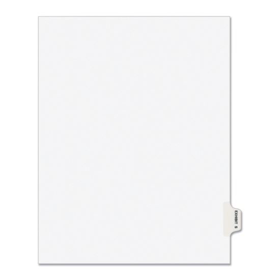 Avery-Style Preprinted Legal Side Tab Divider, Exhibit S, Letter, White, 25/Pack, (1389)1