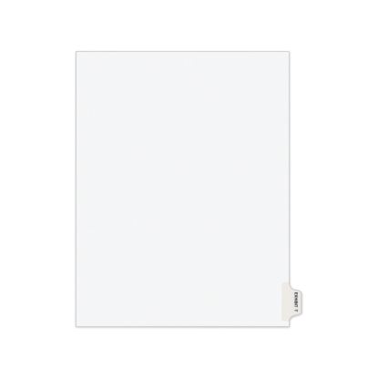Avery-Style Preprinted Legal Side Tab Divider, Exhibit T, Letter, White, 25/Pack, (1390)1