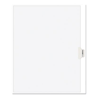 Avery-Style Preprinted Legal Side Tab Divider, Exhibit Z, Letter, White, 25/Pack, (1396)1