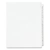 Preprinted Legal Exhibit Side Tab Index Dividers, Avery Style, 26-Tab, A to Z, 11 x 8.5, White, 1 Set, (1400)1