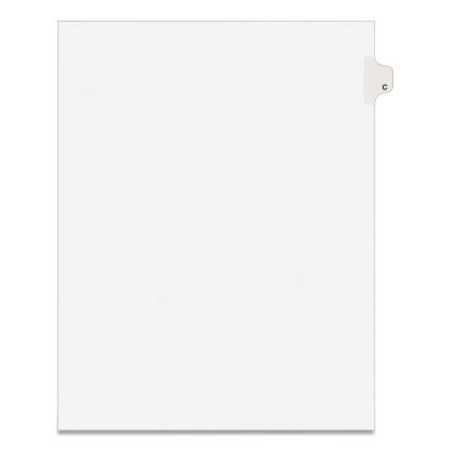 Preprinted Legal Exhibit Side Tab Index Dividers, Avery Style, 26-Tab, C, 11 x 8.5, White, 25/Pack, (1403)1