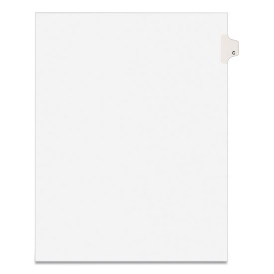 Preprinted Legal Exhibit Side Tab Index Dividers, Avery Style, 26-Tab, C, 11 x 8.5, White, 25/Pack, (1403)1