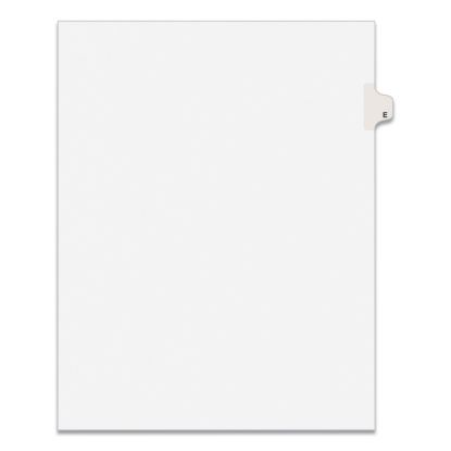 Preprinted Legal Exhibit Side Tab Index Dividers, Avery Style, 26-Tab, E, 11 x 8.5, White, 25/Pack, (1405)1