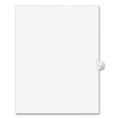 Preprinted Legal Exhibit Side Tab Index Dividers, Avery Style, 26-Tab, O, 11 x 8.5, White, 25/Pack, (1415)1