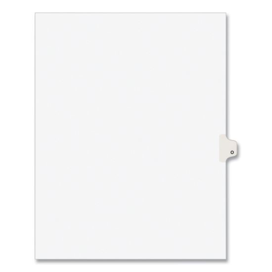 Preprinted Legal Exhibit Side Tab Index Dividers, Avery Style, 26-Tab, O, 11 x 8.5, White, 25/Pack, (1415)1