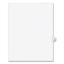 Preprinted Legal Exhibit Side Tab Index Dividers, Avery Style, 26-Tab, Q, 11 x 8.5, White, 25/Pack, (1417)1