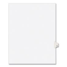 Preprinted Legal Exhibit Side Tab Index Dividers, Avery Style, 26-Tab, S, 11 x 8.5, White, 25/Pack, (1419)1