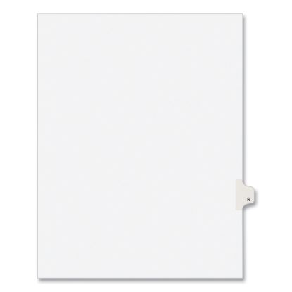 Preprinted Legal Exhibit Side Tab Index Dividers, Avery Style, 26-Tab, S, 11 x 8.5, White, 25/Pack, (1419)1