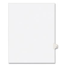 Preprinted Legal Exhibit Side Tab Index Dividers, Avery Style, 26-Tab, T, 11 x 8.5, White, 25/Pack, (1420)1