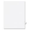 Preprinted Legal Exhibit Side Tab Index Dividers, Avery Style, 26-Tab, V, 11 x 8.5, White, 25/Pack, (1422)1