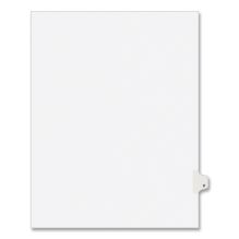 Preprinted Legal Exhibit Side Tab Index Dividers, Avery Style, 26-Tab, V, 11 x 8.5, White, 25/Pack, (1422)1