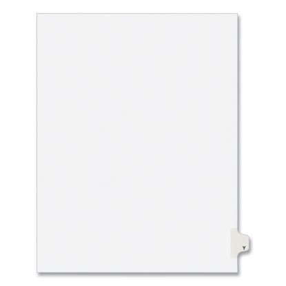 Preprinted Legal Exhibit Side Tab Index Dividers, Avery Style, 26-Tab, Y, 11 x 8.5, White, 25/Pack, (1425)1