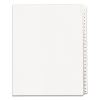 Preprinted Legal Exhibit Side Tab Index Dividers, Allstate Style, 25-Tab, 1 to 25, 11 x 8.5, White, 1 Set, (1701)1