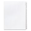 Preprinted Legal Exhibit Side Tab Index Dividers, Allstate Style, 25-Tab, 76 to 100, 11 x 8.5, White, 1 Set, (1704)1