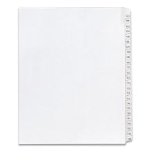 Preprinted Legal Exhibit Side Tab Index Dividers, Allstate Style, 25-Tab, 101 to 125, 11 x 8.5, White, 1 Set, (1705)1