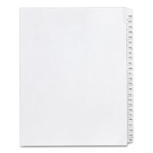 Preprinted Legal Exhibit Side Tab Index Dividers, Allstate Style, 25-Tab, 126 to 150, 11 x 8.5, White, 1 Set, (1706)1
