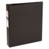 Economy Non-View Binder with Round Rings, 3 Rings, 1.5" Capacity, 11 x 8.5, Black, (3401)1
