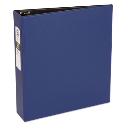 Economy Non-View Binder with Round Rings, 3 Rings, 2" Capacity, 11 x 8.5, Blue, (3500)1