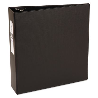 Economy Non-View Binder with Round Rings, 3 Rings, 3" Capacity, 11 x 8.5, Black, (3602)1