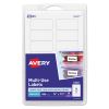 Removable Multi-Use Labels, Inkjet/Laser Printers, 0.75 x 1.5, White, 14/Sheet, 36 Sheets/Pack, (5430)1