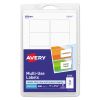 Removable Multi-Use Labels, Inkjet/Laser Printers, 1 x 1.5, White, 10/Sheet, 50 Sheets/Pack, (5434)1