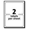 Removable Multi-Use Labels, Inkjet/Laser Printers, 2 x 4, White, 2/Sheet, 50 Sheets/Pack, (5444)2