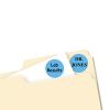 Printable Self-Adhesive Removable Color-Coding Labels, 0.75" dia., Light Blue, 24/Sheet, 42 Sheets/Pack, (5461)2