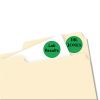 Printable Self-Adhesive Removable Color-Coding Labels, 0.75" dia., Green, 24/Sheet, 42 Sheets/Pack, (5463)2