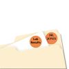 Printable Self-Adhesive Removable Color-Coding Labels, 0.75" dia., Orange, 24/Sheet, 42 Sheets/Pack, (5465)2