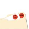 Printable Self-Adhesive Removable Color-Coding Labels, 0.75" dia., Neon Red, 24/Sheet, 42 Sheets/Pack, (5467)2