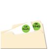 Printable Self-Adhesive Removable Color-Coding Labels, 0.75" dia., Neon Green, 24/Sheet, 42 Sheets/Pack, (5468)2