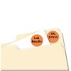 Printable Self-Adhesive Removable Color-Coding Labels, 0.75" dia., Neon Orange, 24/Sheet, 42 Sheets/Pack, (5471)2