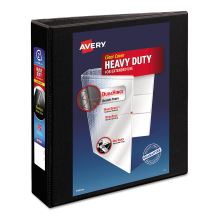 Heavy-Duty Non Stick View Binder with DuraHinge and Slant Rings, 3 Rings, 2" Capacity, 11 x 8.5, Black, (5500)1