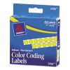 Handwrite-Only Permanent Self-Adhesive Round Color-Coding Labels in Dispensers, 0.25" dia., Yellow, 450/Roll, (5792)1