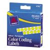 Handwrite-Only Permanent Self-Adhesive Round Color-Coding Labels in Dispensers, 0.25" dia., Yellow, 450/Roll, (5792)2