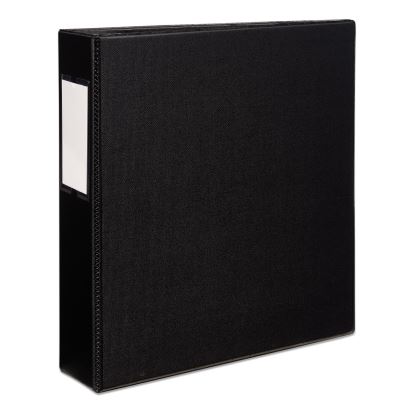 Durable Non-View Binder with DuraHinge and EZD Rings, 3 Rings, 2" Capacity, 11 x 8.5, Black, (8502)1