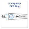 Durable Non-View Binder with DuraHinge and EZD Rings, 3 Rings, 2" Capacity, 11 x 8.5, Black, (8502)2