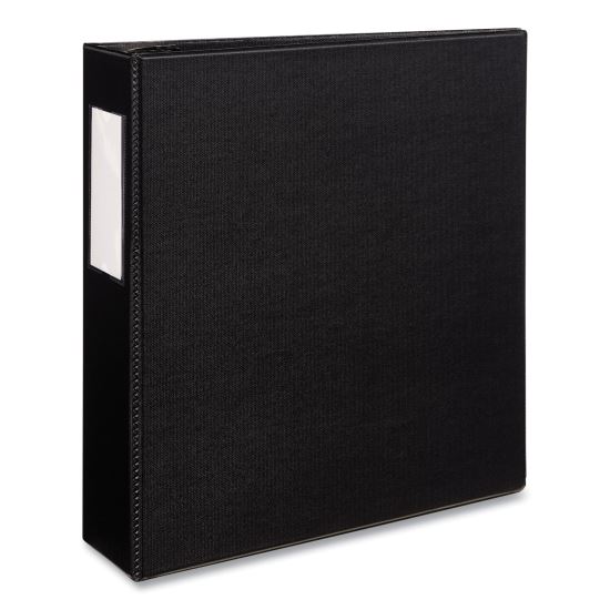 Durable Non-View Binder with DuraHinge and EZD Rings, 3 Rings, 3" Capacity, 11 x 8.5, Black, (8702)1
