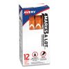 MARKS A LOT Large Desk-Style Permanent Marker, Broad Chisel Tip, Orange, Dozen (8883)1